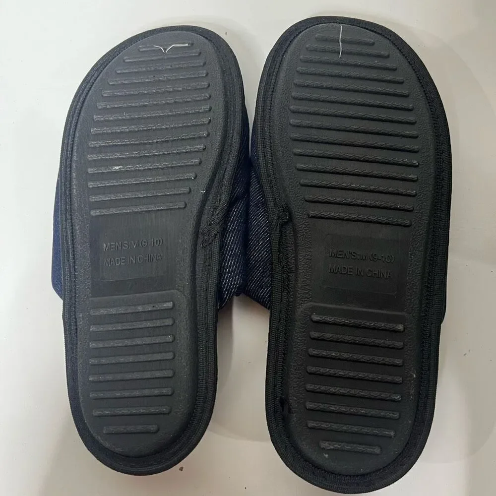 True Religion Men’s Slippers New! Blue Red Size 8-9